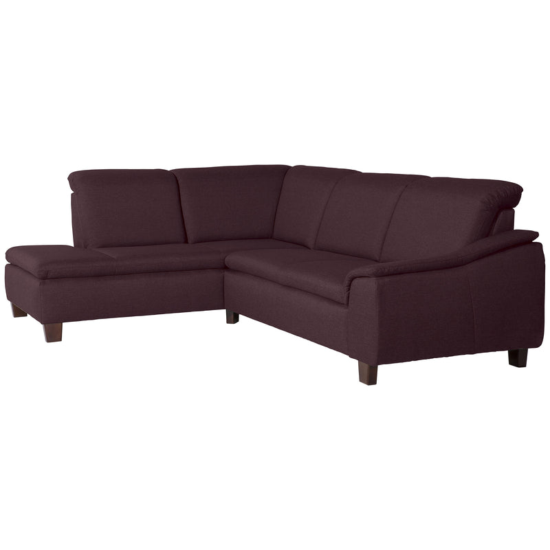 Max Winzer Ecksofa links mit Sofa 2,5-Sitzer rechts Aaron burgund