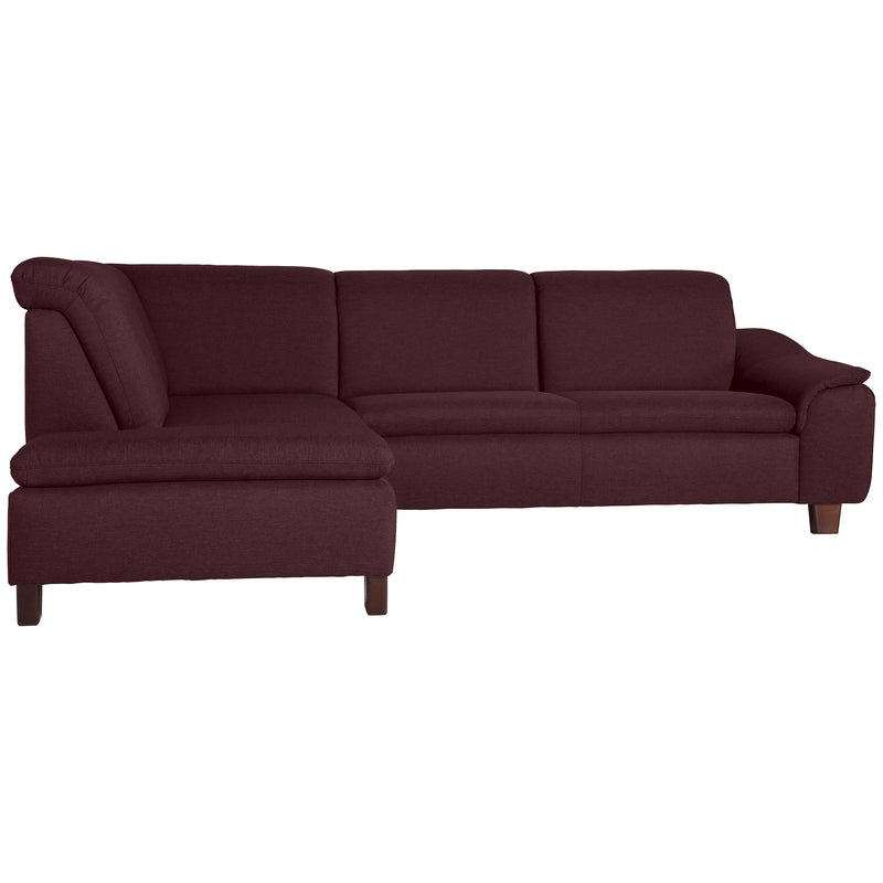 Max Winzer Ecksofa links mit Sofa 2,5-Sitzer rechts Aaron burgund