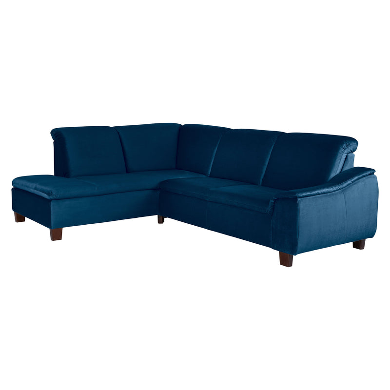 Max Winzer Ecksofa links mit Sofa 2,5-Sitzer rechts Aaron dunkelblau