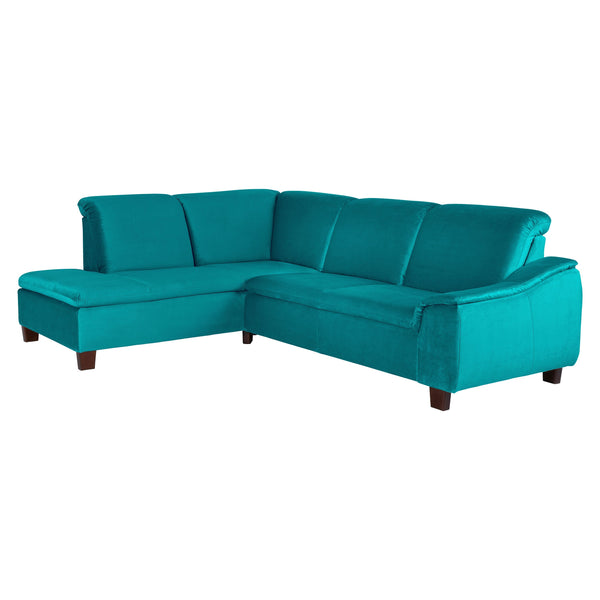 Max Winzer Ecksofa links mit Sofa 2,5-Sitzer rechts Aaron petrol