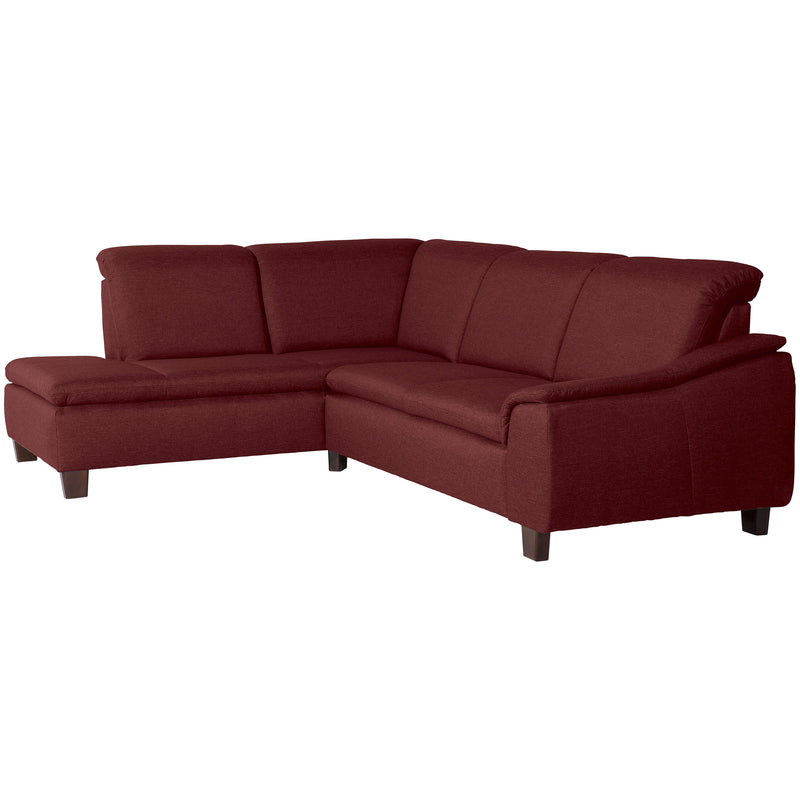 Max Winzer Ecksofa links mit Sofa 2,5-Sitzer rechts Aaron rot