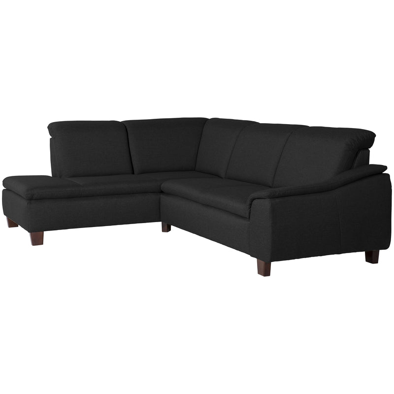 Max Winzer Ecksofa links mit Sofa 2,5-Sitzer rechts Aaron schwarz