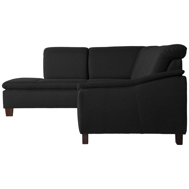 Max Winzer Ecksofa links mit Sofa 2,5-Sitzer rechts Aaron schwarz