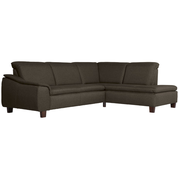 Max Winzer Sofa 2,5-Sitzer links mit Ecksofa rechts Aaron braun