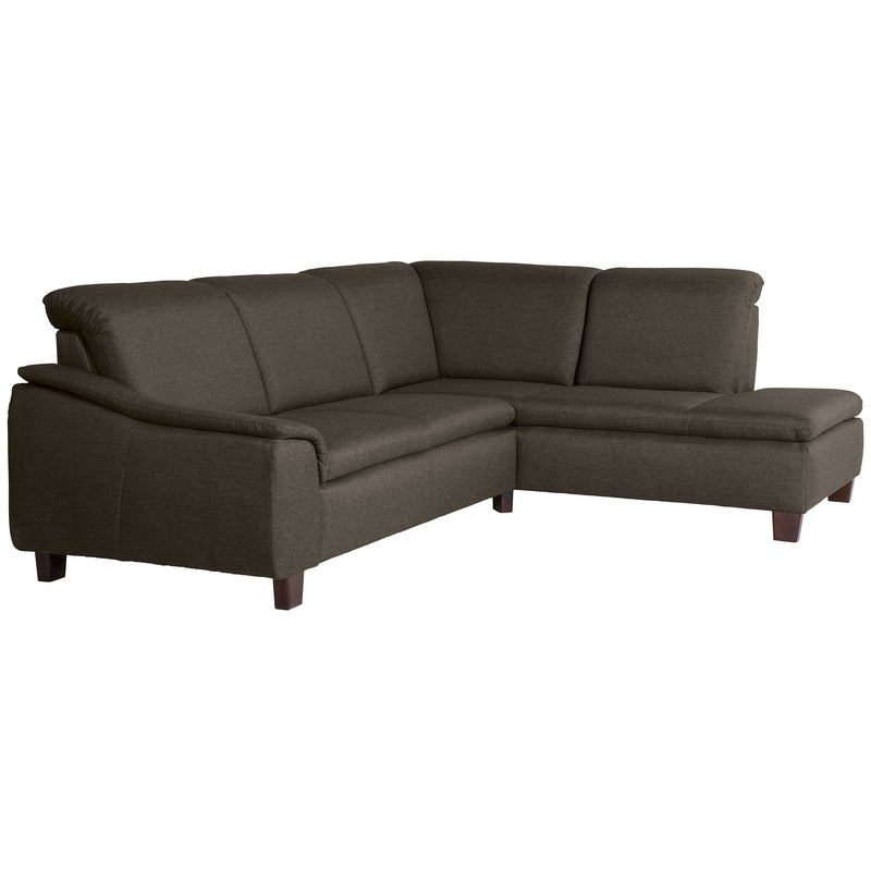 Max Winzer Sofa 2,5-Sitzer links mit Ecksofa rechts Aaron braun