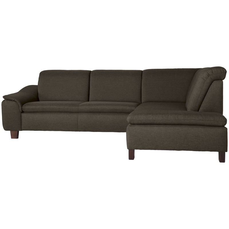 Max Winzer Sofa 2,5-Sitzer links mit Ecksofa rechts Aaron braun