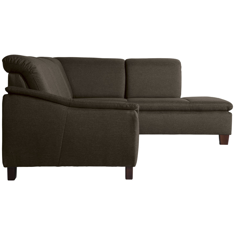 Max Winzer Sofa 2,5-Sitzer links mit Ecksofa rechts Aaron braun