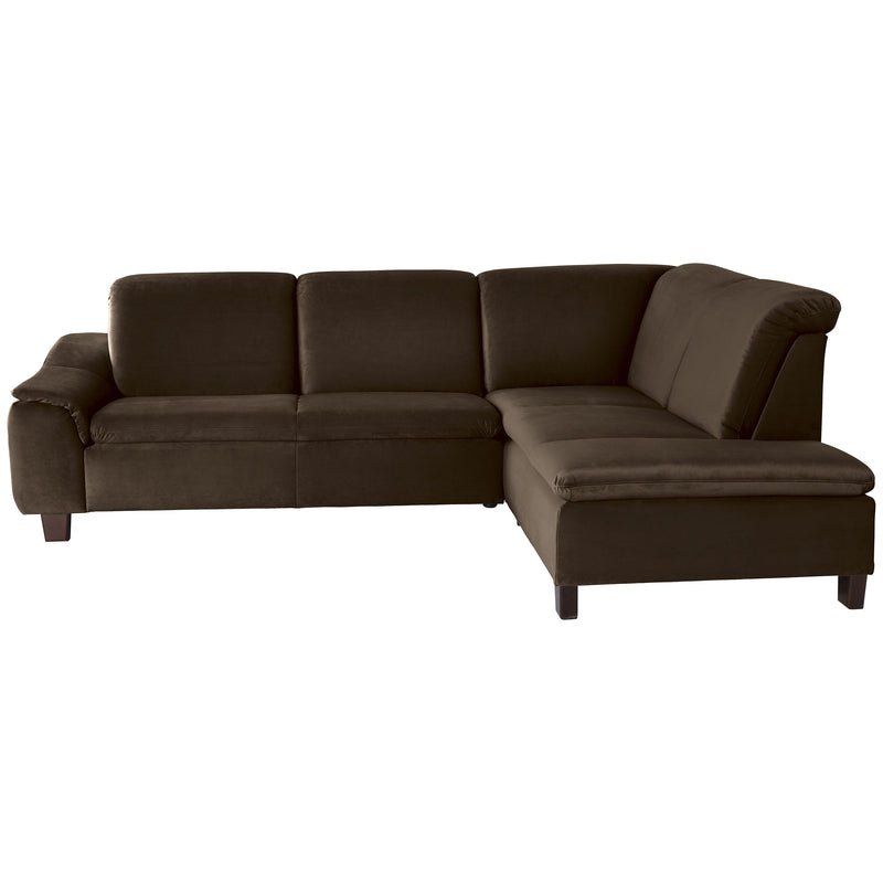 Max Winzer Sofa 2,5-Sitzer links mit Ecksofa rechts Aaron braun