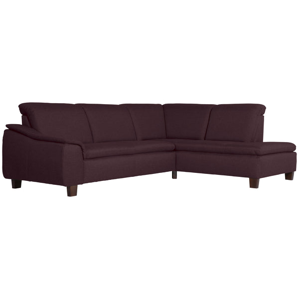 Max Winzer Sofa 2,5-zits links met hoekbank rechts Aaron bordeaux