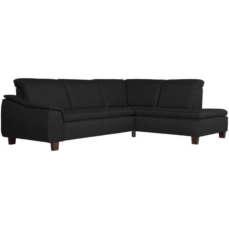 Max Winzer Sofa 2,5-Sitzer links mit Ecksofa rechts Aaron schwarz