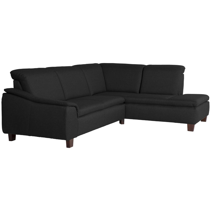 Max Winzer Sofa 2,5-zits links met hoekbank rechts Aaron zwart