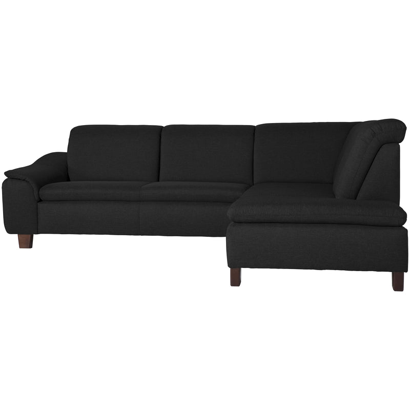 Max Winzer Sofa 2,5-Sitzer links mit Ecksofa rechts Aaron schwarz