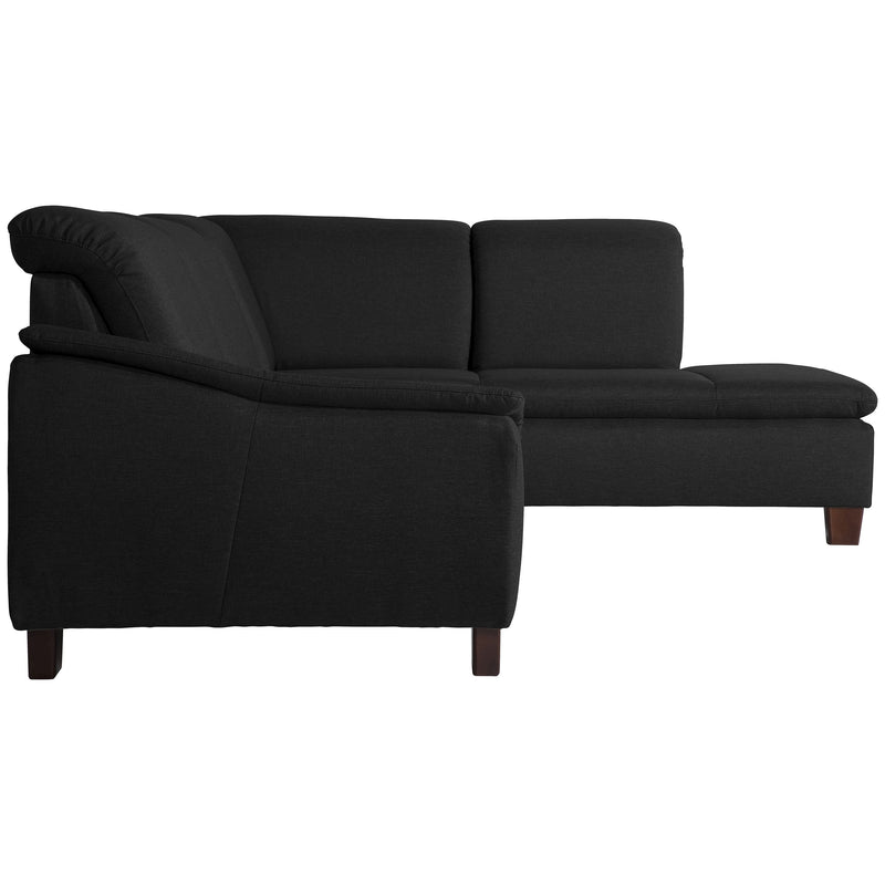 Max Winzer Sofa 2,5-Sitzer links mit Ecksofa rechts Aaron schwarz