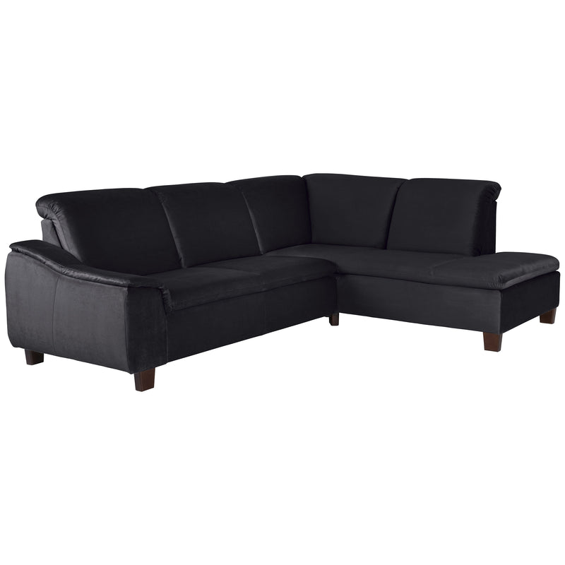 Max Winzer Sofa 2,5-Sitzer links mit Ecksofa rechts Aaron schwarz