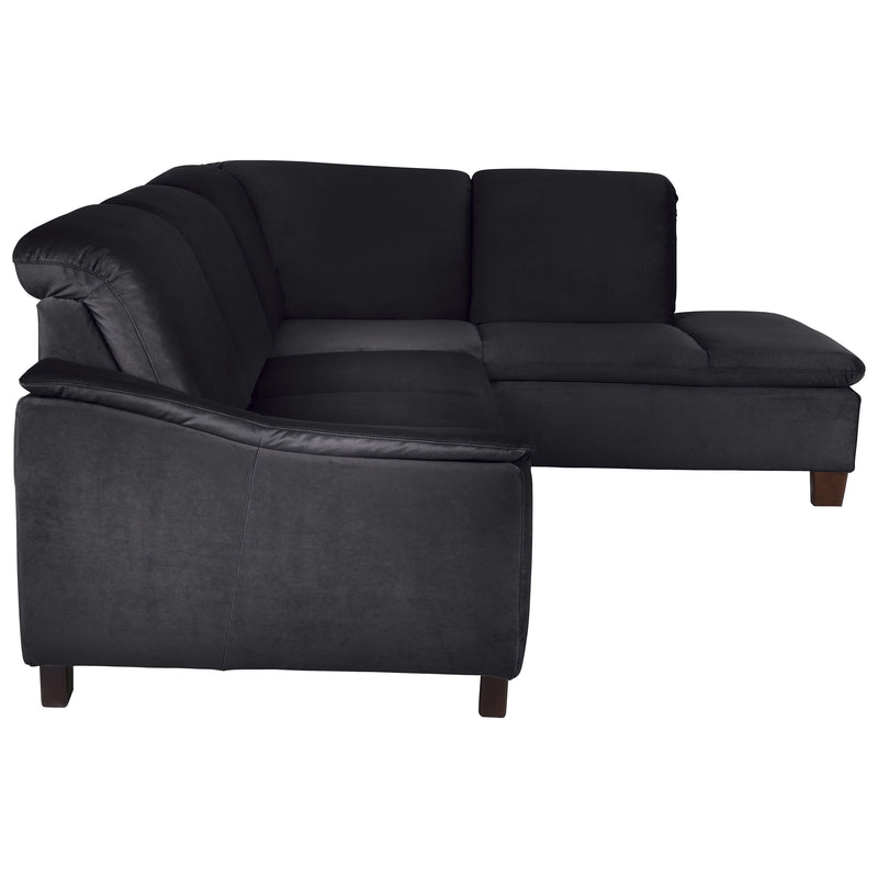 Max Winzer Sofa 2,5-zits links met hoekbank rechts Aaron zwart