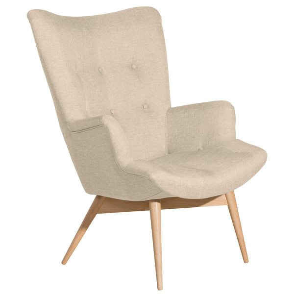 Chaise à dossier haut Max Winzer Aiko beige