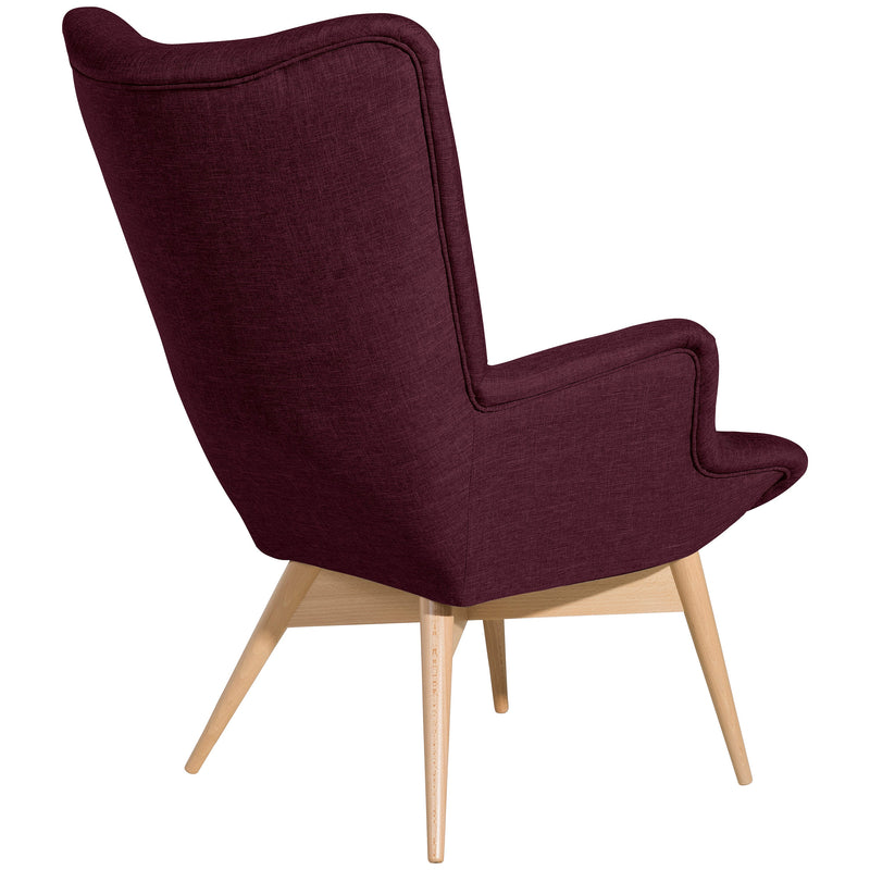 Chaise à dossier haut Max Winzer Aiko bordeaux