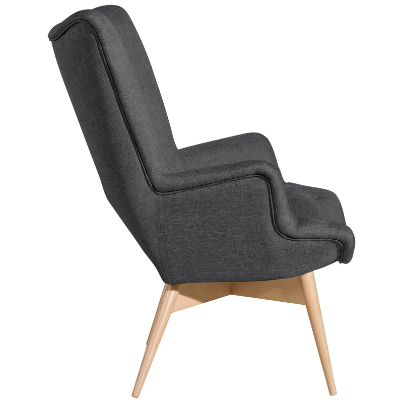 Chaise à dossier haut Max Winzer Aiko graphite