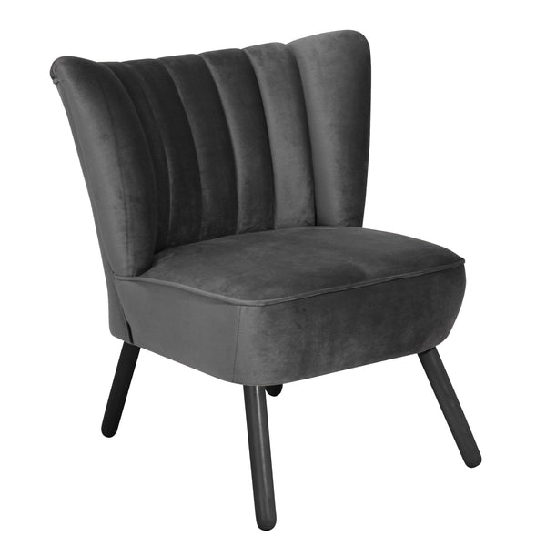 Fauteuil Max Winzer Alessandro anthracite