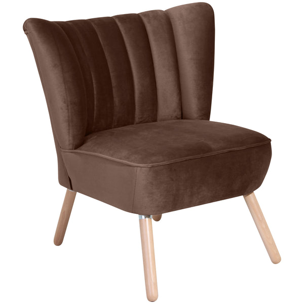 Fauteuil Max Winzer Alessandro marron