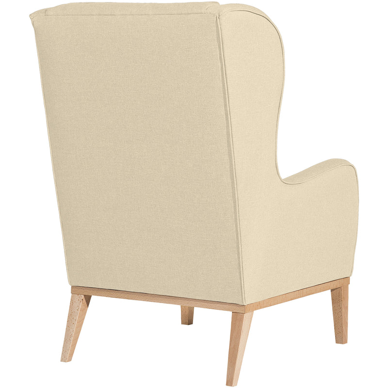 Fauteuil à oreilles Angelo beige de Max Winzer