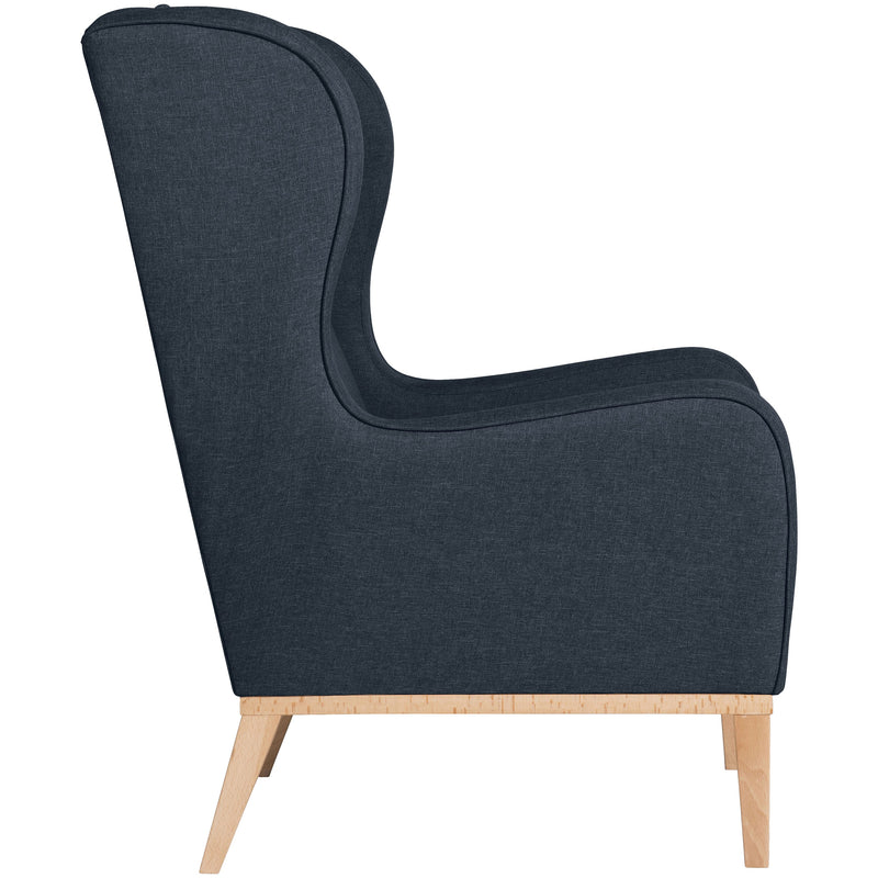 Max Winzer Wingback Chair Angelo blauw