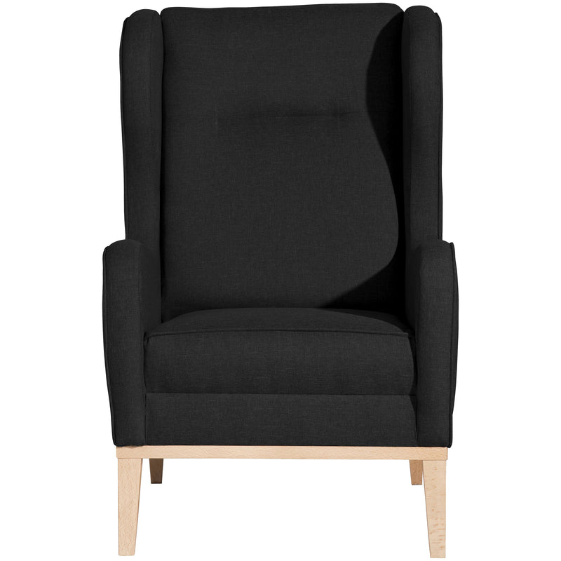 Max Winzer Wingback stoel Angelo Zwart