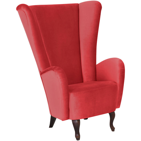 Chaise à dossier haut Max Winzer Aurora rouge