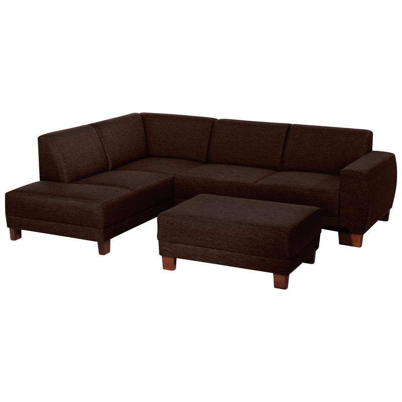 Max Winzer Ecksofa links mit Sofa 2,5-Sitzer rechts Blackpool schoko