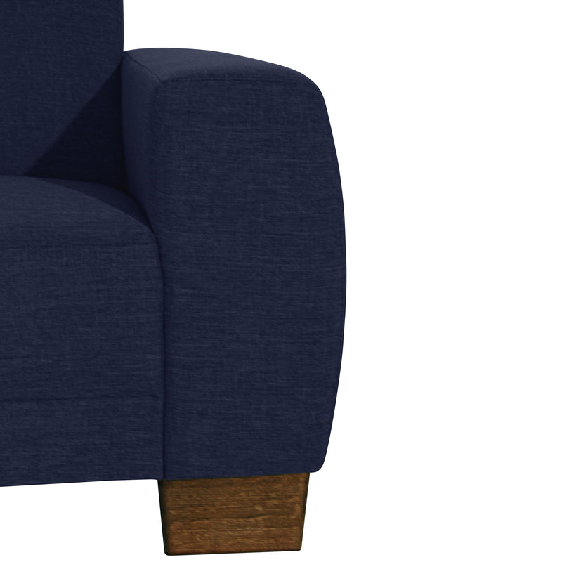 Max Winzer Ecksofa links mit Sofa 2,5-Sitzer rechts Blackpool dunkelblau