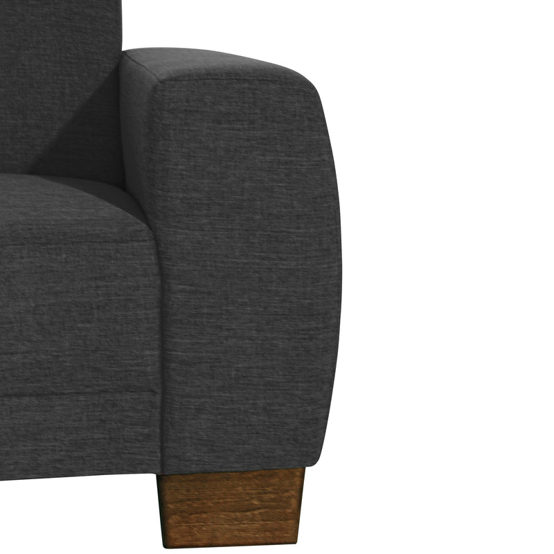 Max Winzer Ecksofa links mit Sofa 2,5-Sitzer rechts Blackpool schwarz