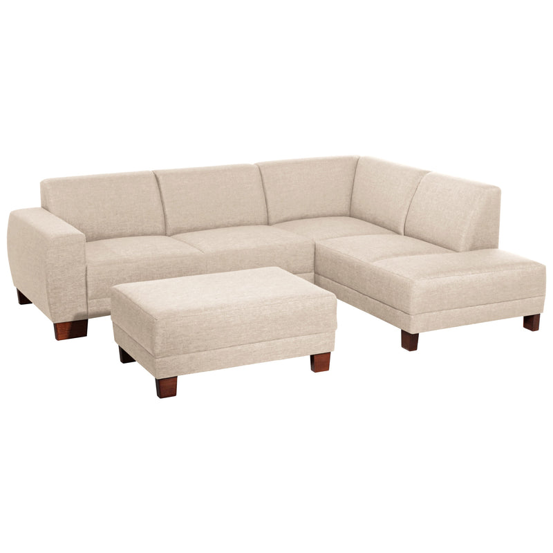 Max Winzer Sofa 2,5-Sitzer links mit Ecksofa rechts Blackpool creme