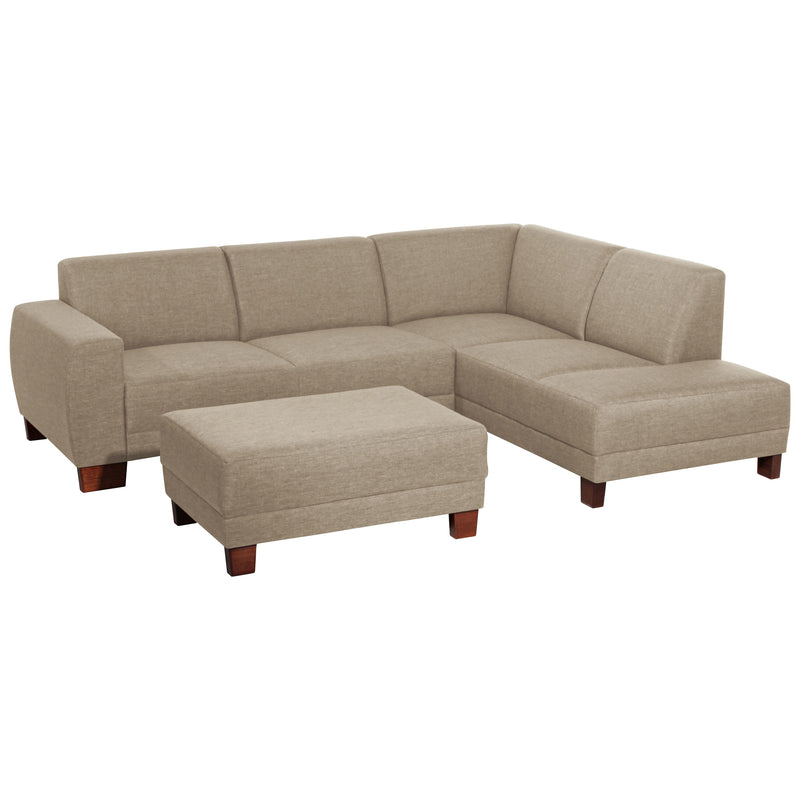 Max Winzer Sofa 2,5-Sitzer links mit Ecksofa rechts Blackpool sahara