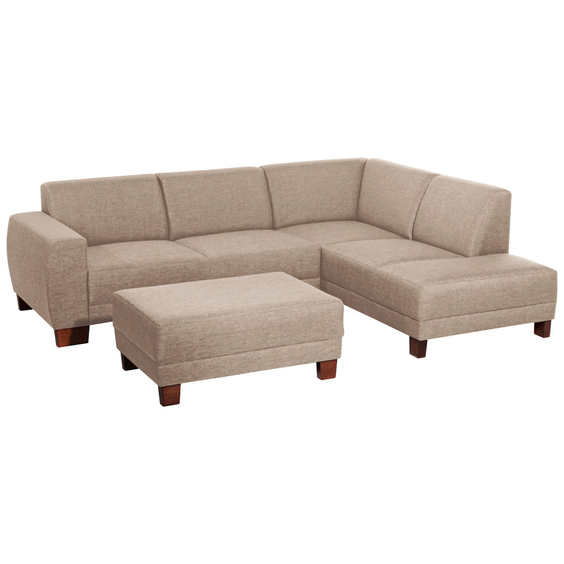 Max Winzer Sofa 2,5-Sitzer links mit Ecksofa rechts Blackpool sand