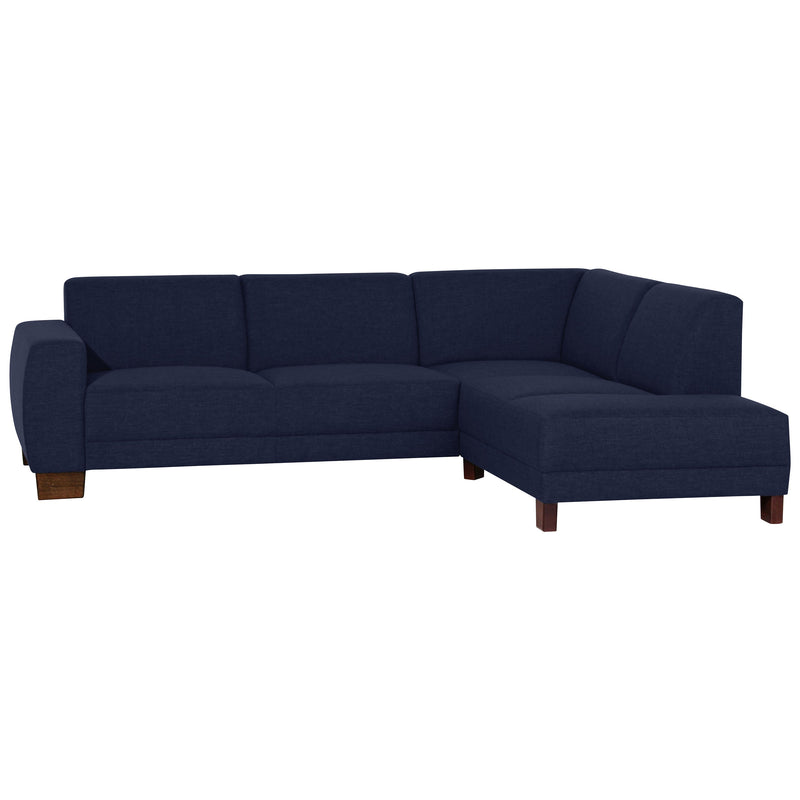 Max Winzer Sofa 2,5-Sitzer links mit Ecksofa rechts Blackpool dunkelblau