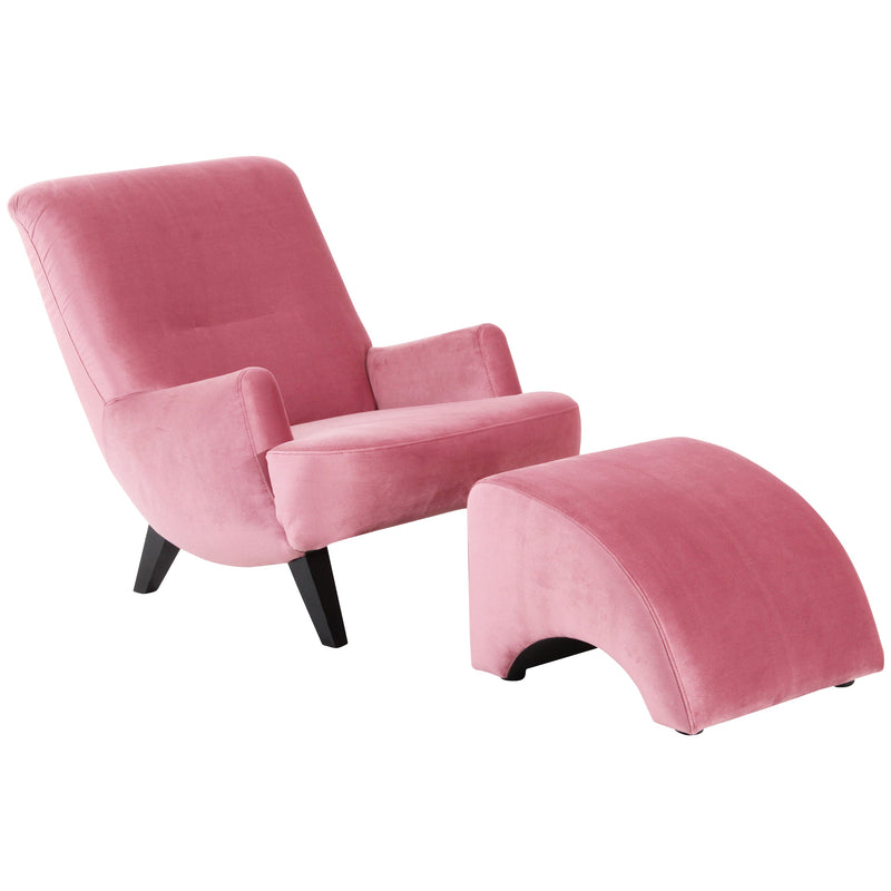 Fauteuil Brandford rosé de Max Winzer