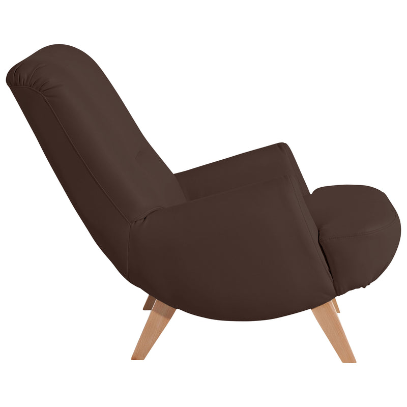 Fauteuil Brandford marron de Max Winzer