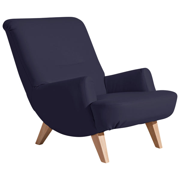 Fauteuil Brandford bleu foncé de Max Winzer