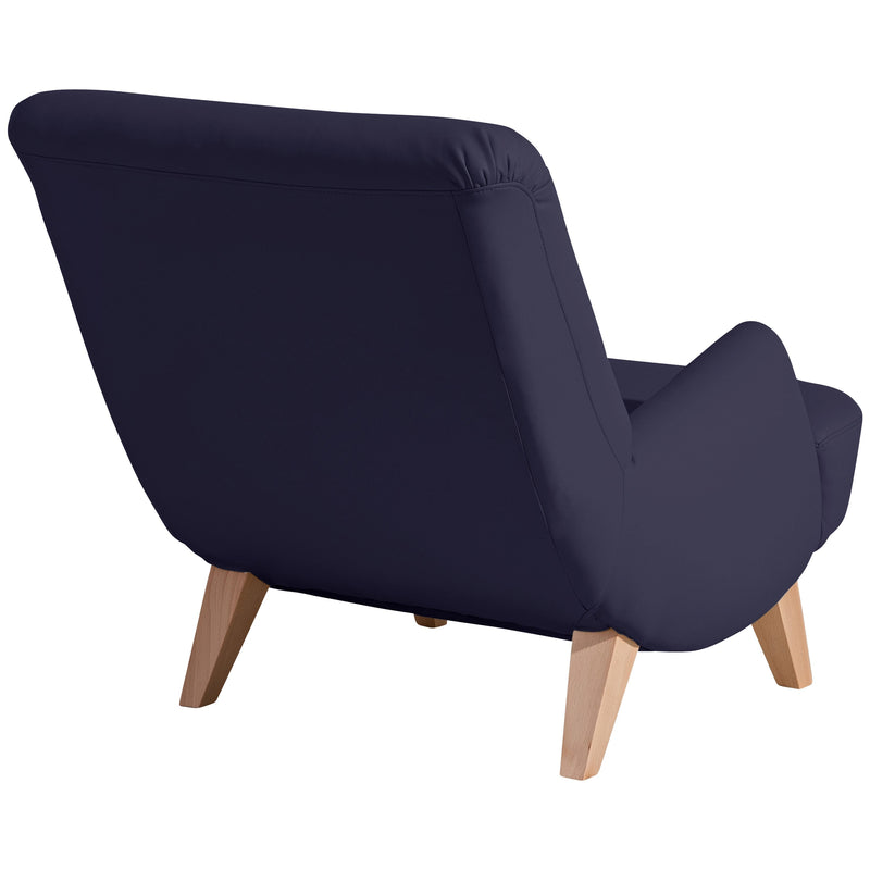 Fauteuil Brandford bleu foncé de Max Winzer