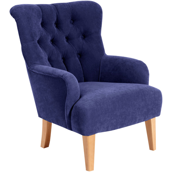 Fauteuil Brandon bleu de Max Winzer