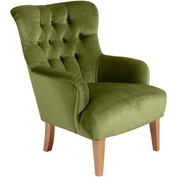 Fauteuil Brandon de Max Winzer en olive