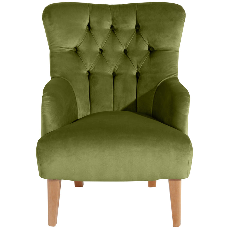 Fauteuil Brandon de Max Winzer en olive