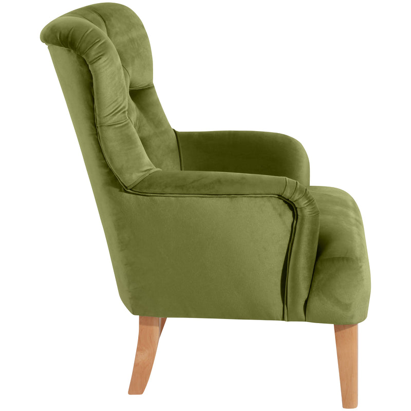 Fauteuil Brandon de Max Winzer en olive