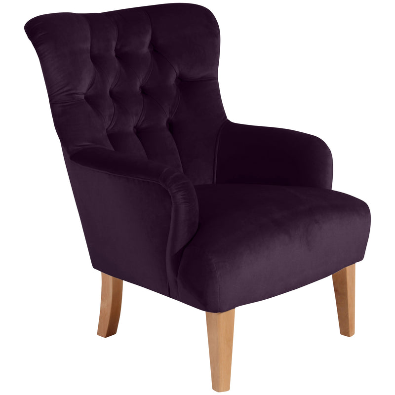 Fauteuil Brandon violet de Max Winzer