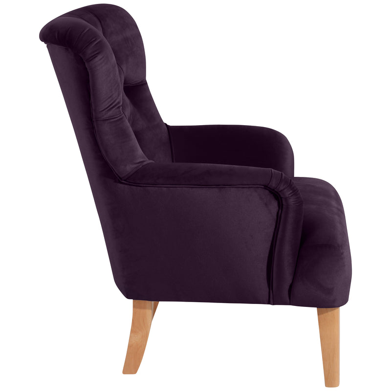 Fauteuil Brandon violet de Max Winzer