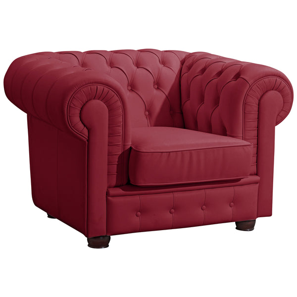 Fauteuil Bridgeport rouge de Max Winzer