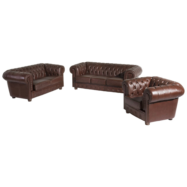 Max Winzer Sofa 3-zits / Sofa 2-zits / Fauteuil Bridgeport bruin