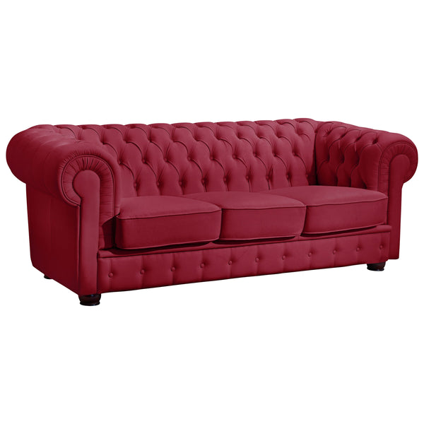 Max Winzer Sofa 3-Sitzer Bridgeport rot