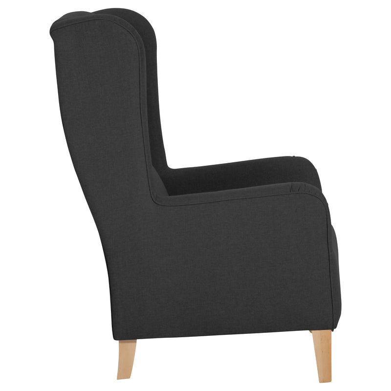 Chaise à dossier haut Bruno noire de Max Winzer