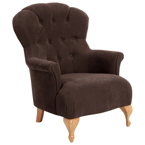 Fauteuil Camilla marron de Max Winzer